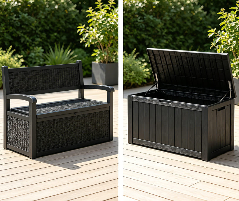Storage Bench vs. Deck Box: Which Saves More Space in Your Small Yard
