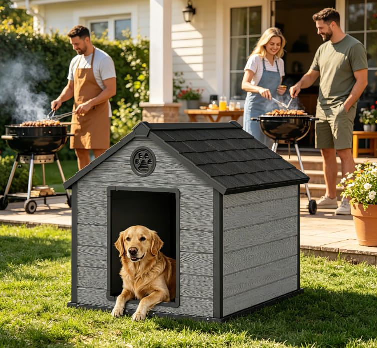 Summer Cleaning Your Yard? These Low-Maintenance Resin Pet Houses Are a Must-Have