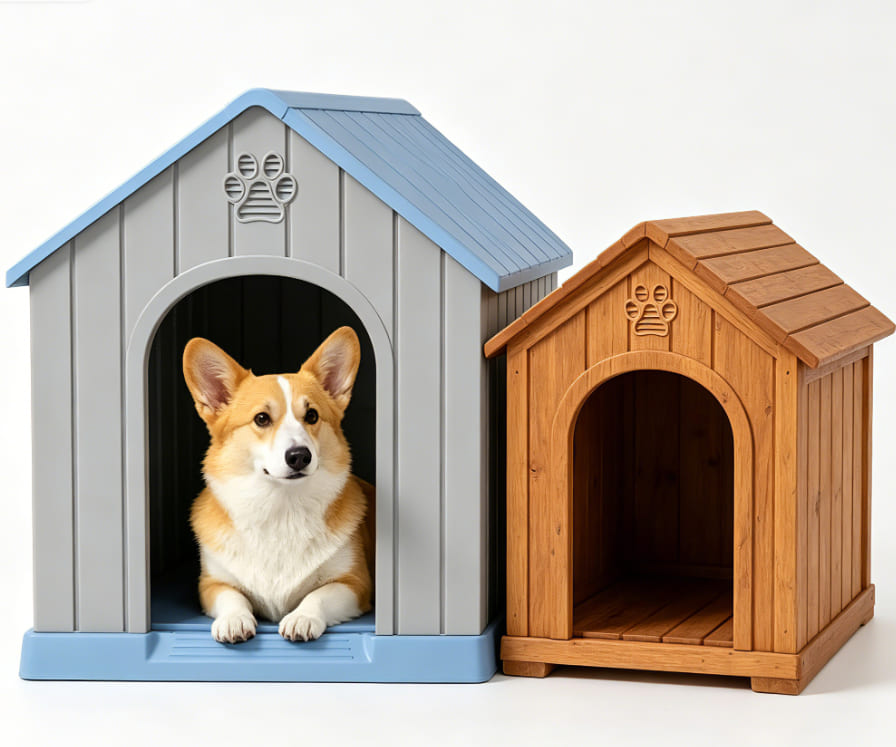 Resin vs. Wooden Dog Houses: Why Resin Wins for Outdoor Durability