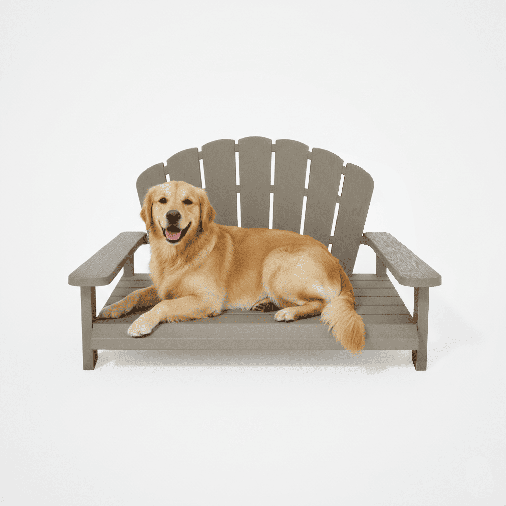 Resin Dog Bed Black/Light Coffee