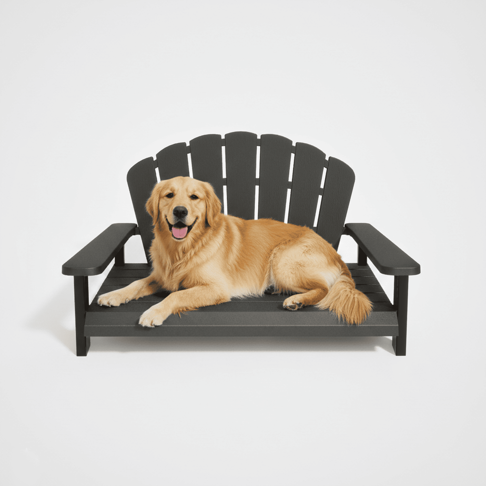 Resin Dog Bed Black/Light Coffee