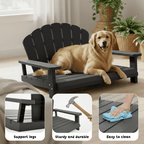 Resin Dog Bed Black/Light Coffee