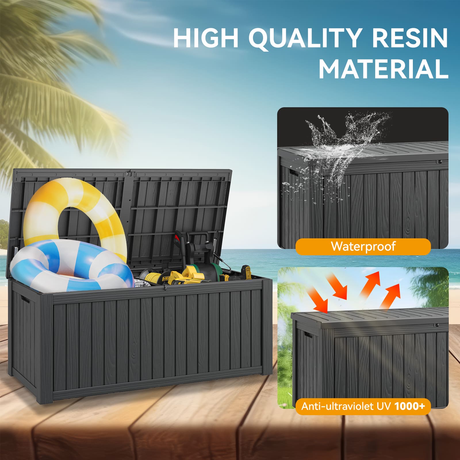 180 Gallon Storage Deck Box