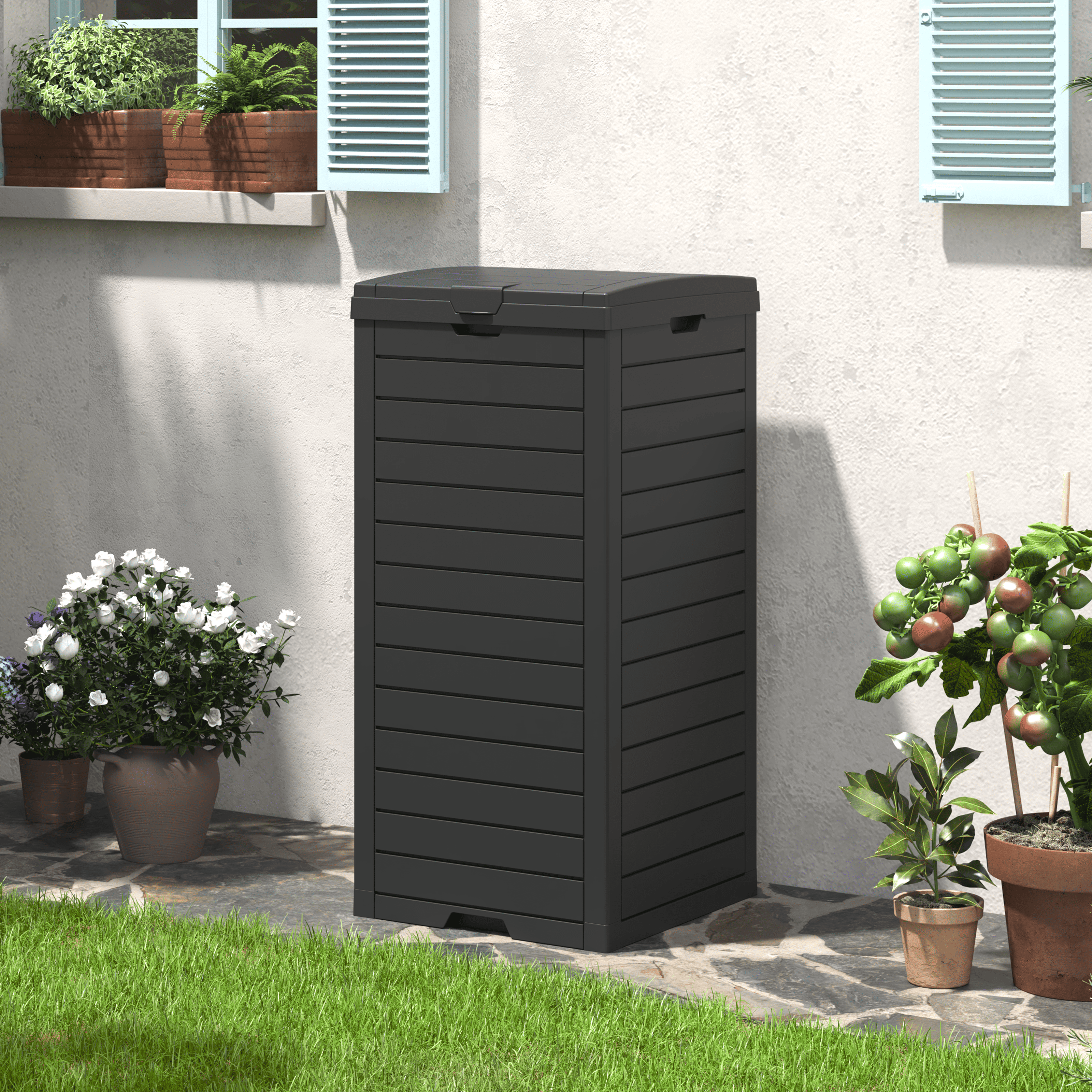 31/62 Gal Outdoor Trash Can