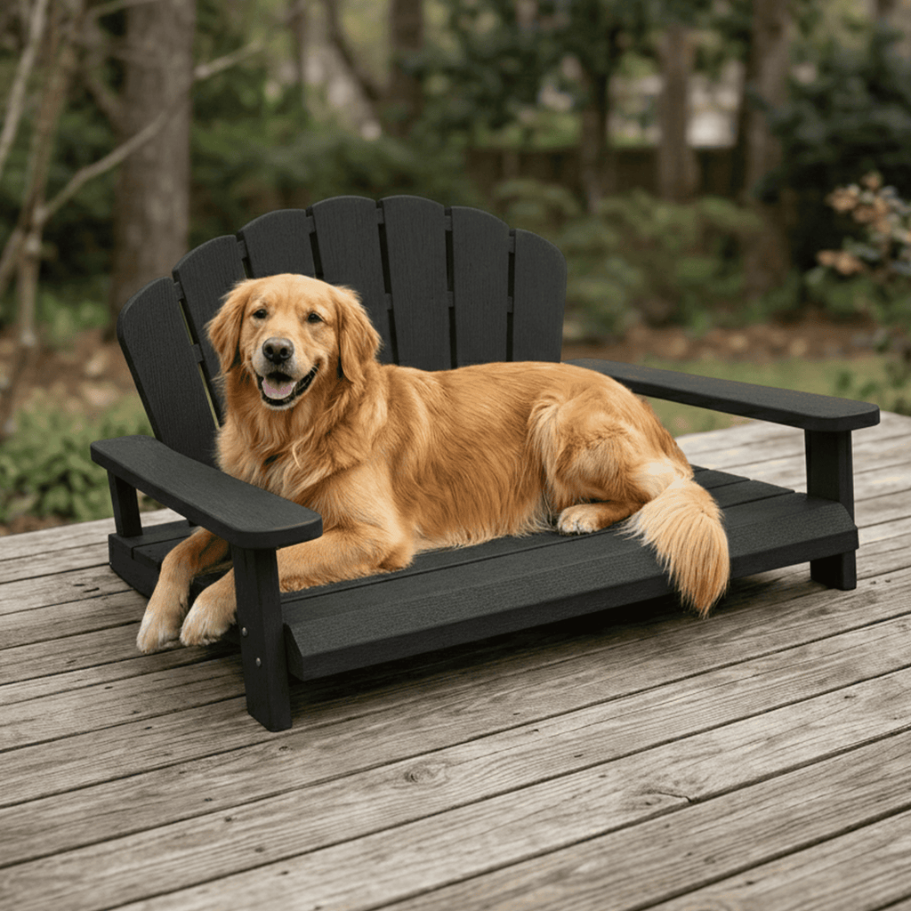 Resin Dog Bed Black/Light Coffee