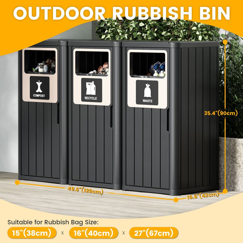 22 Gallon Trash Can Single/Double/Triple