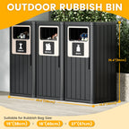 22 Gallon Trash Can Single/Double/Triple