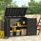 36 Cu Ft Storage Shed Black/White