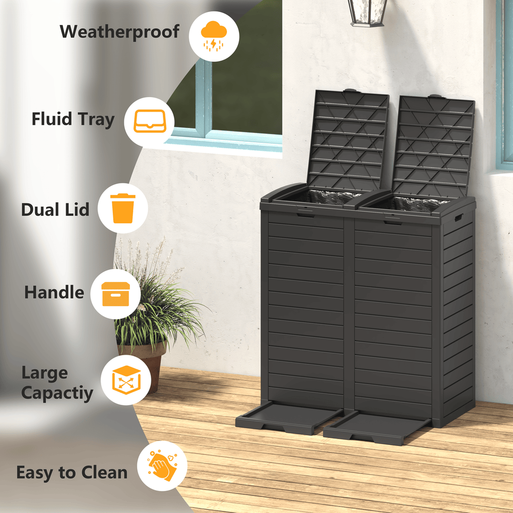 31/62 Gal Outdoor Trash Can