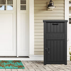 Large Resin Parcel Drop Box Black/Grey