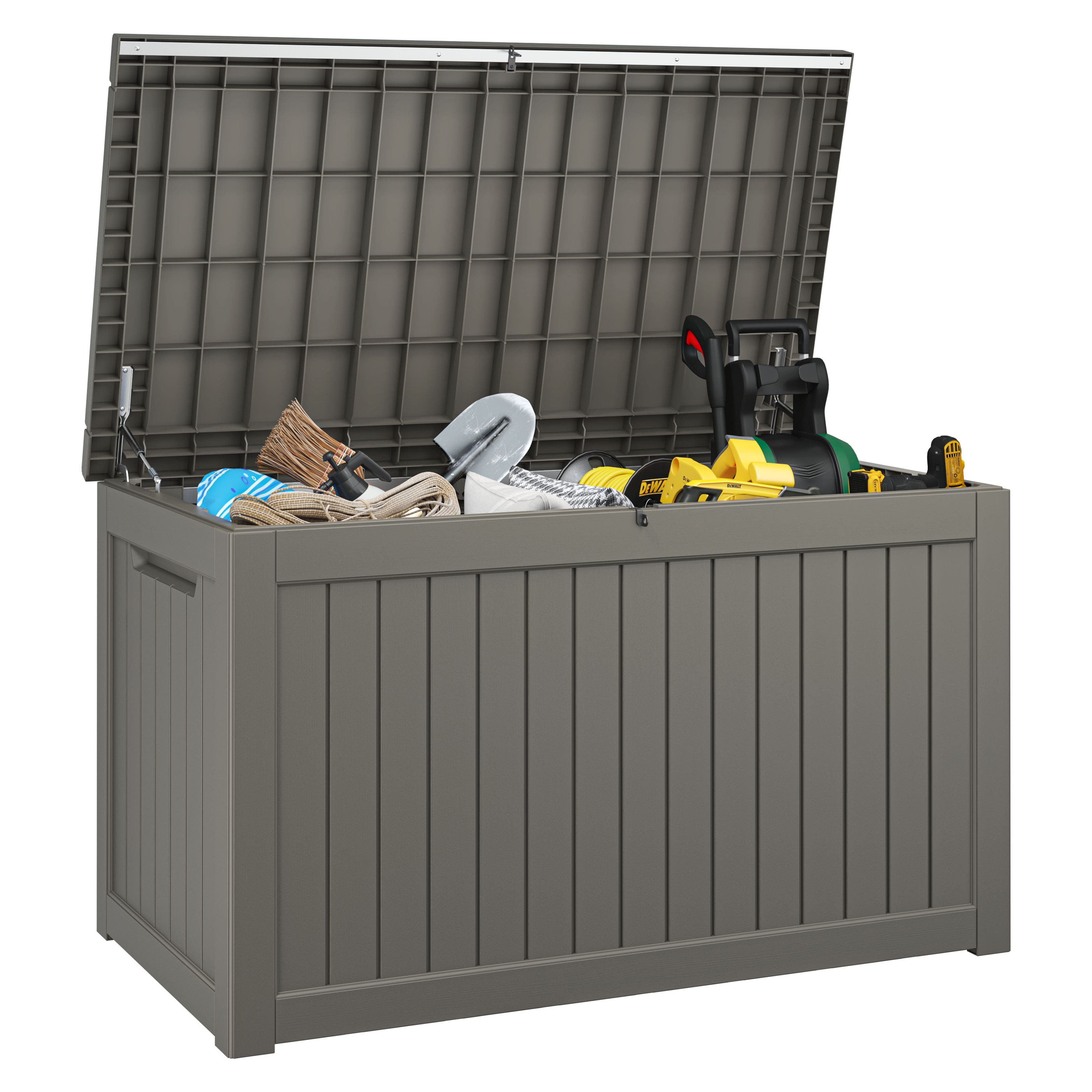 230 Gallon Storage Deck Box Black/Gray