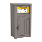 Large Resin Parcel Drop Box Black/Grey