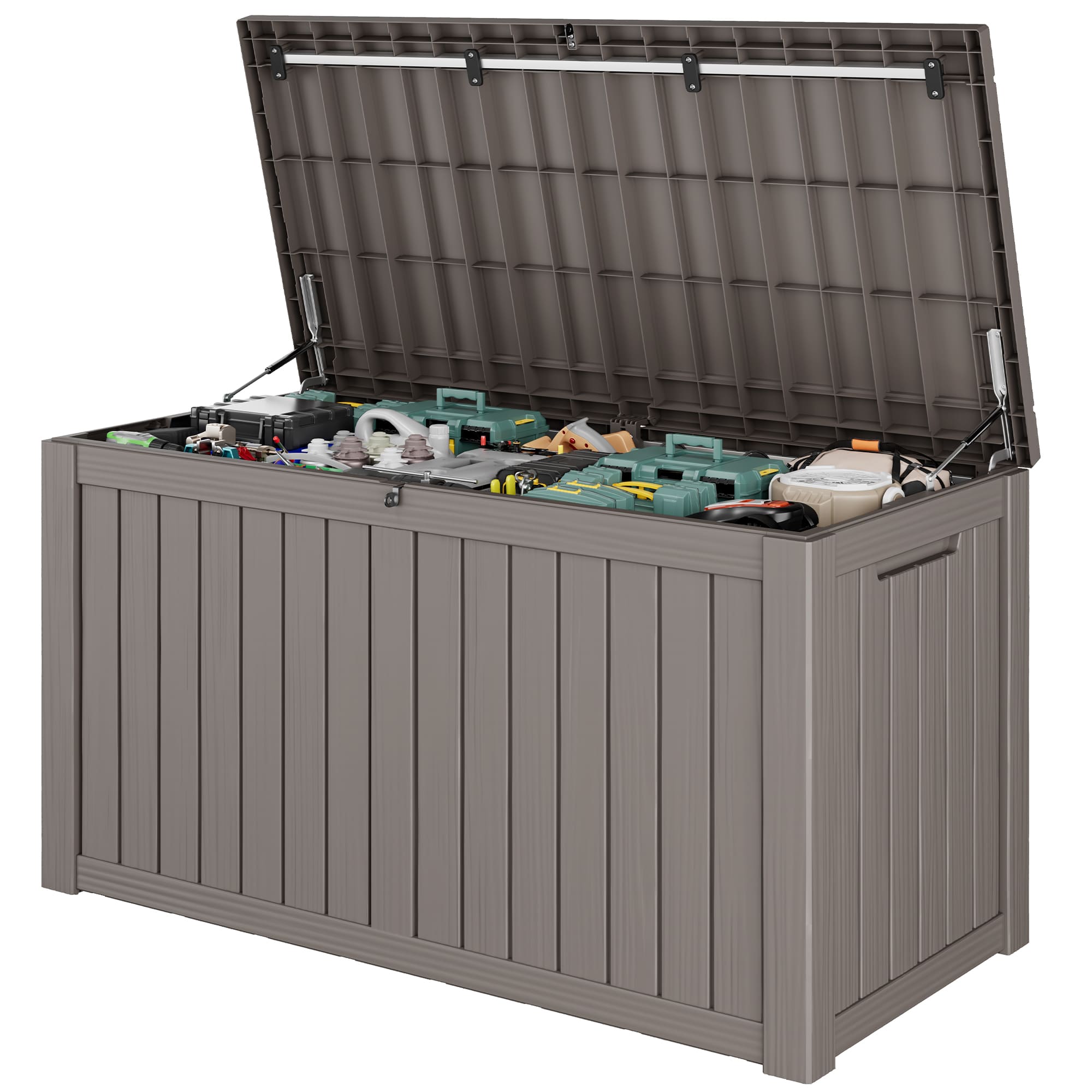 150 Gallon Storage Deck Box Black/Gray