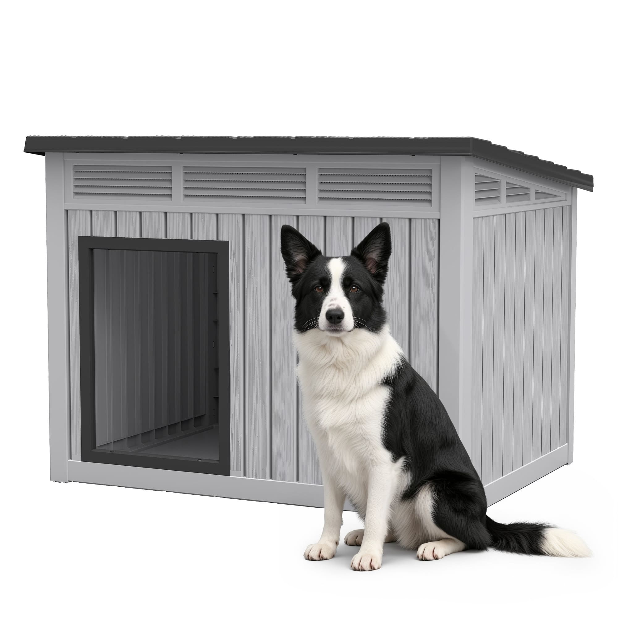 Slanted Roof Kennel for Large/Medium Dogs