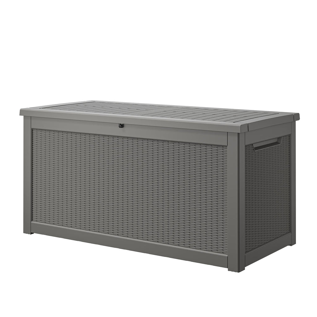 260 Gallon Storage Deck Box Black/Gray
