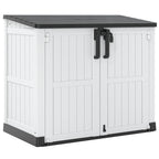 36 Cu Ft Storage Shed Black/White