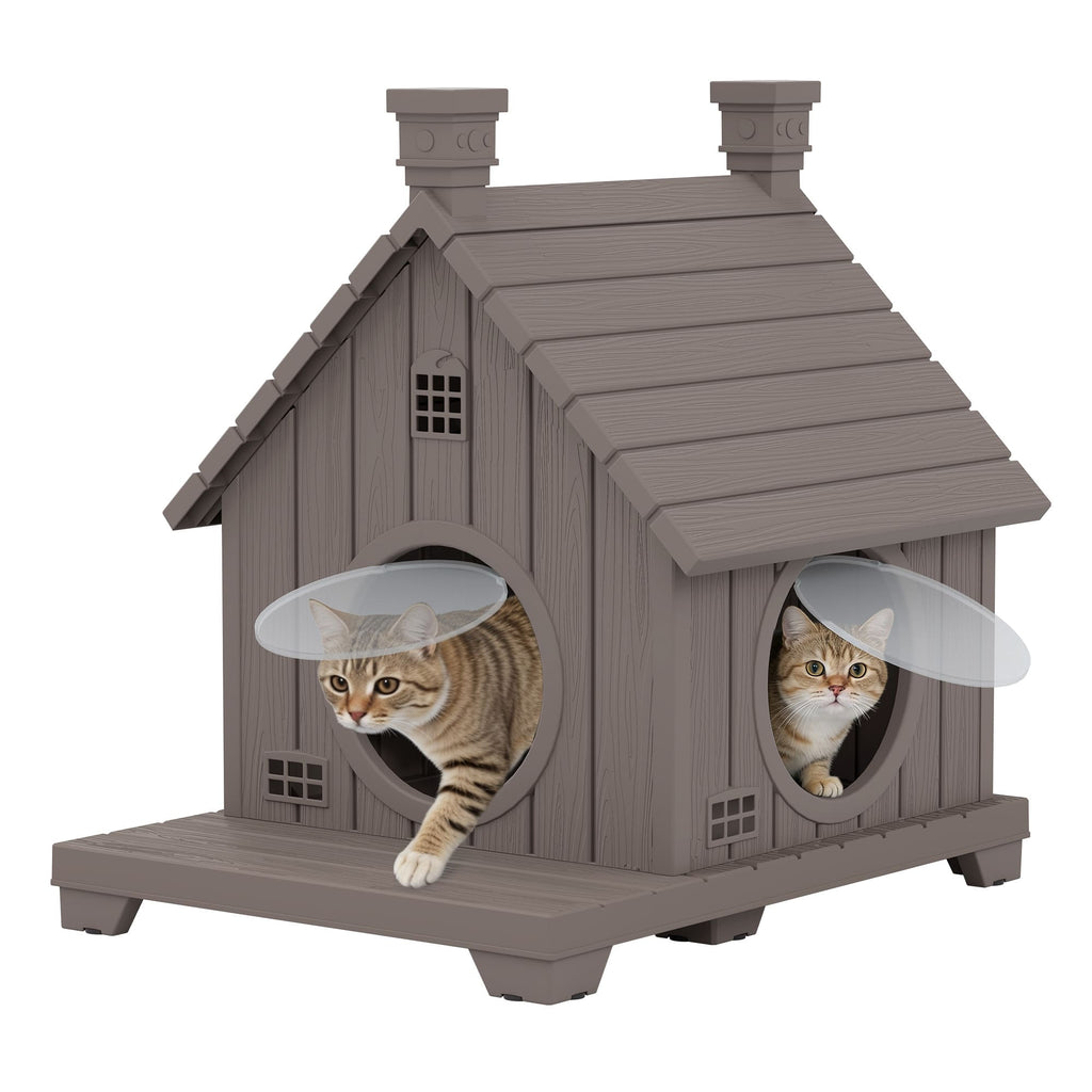 Resin Cat House, 1/2/3-Tier Stackable