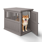 Furniture-Style Dog Crate Small/Medium Black/Light Brown