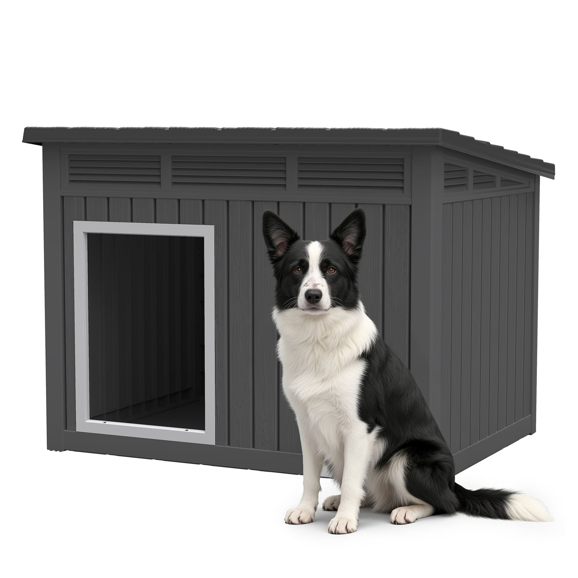 Slanted Roof Kennel for Large/Medium Dogs