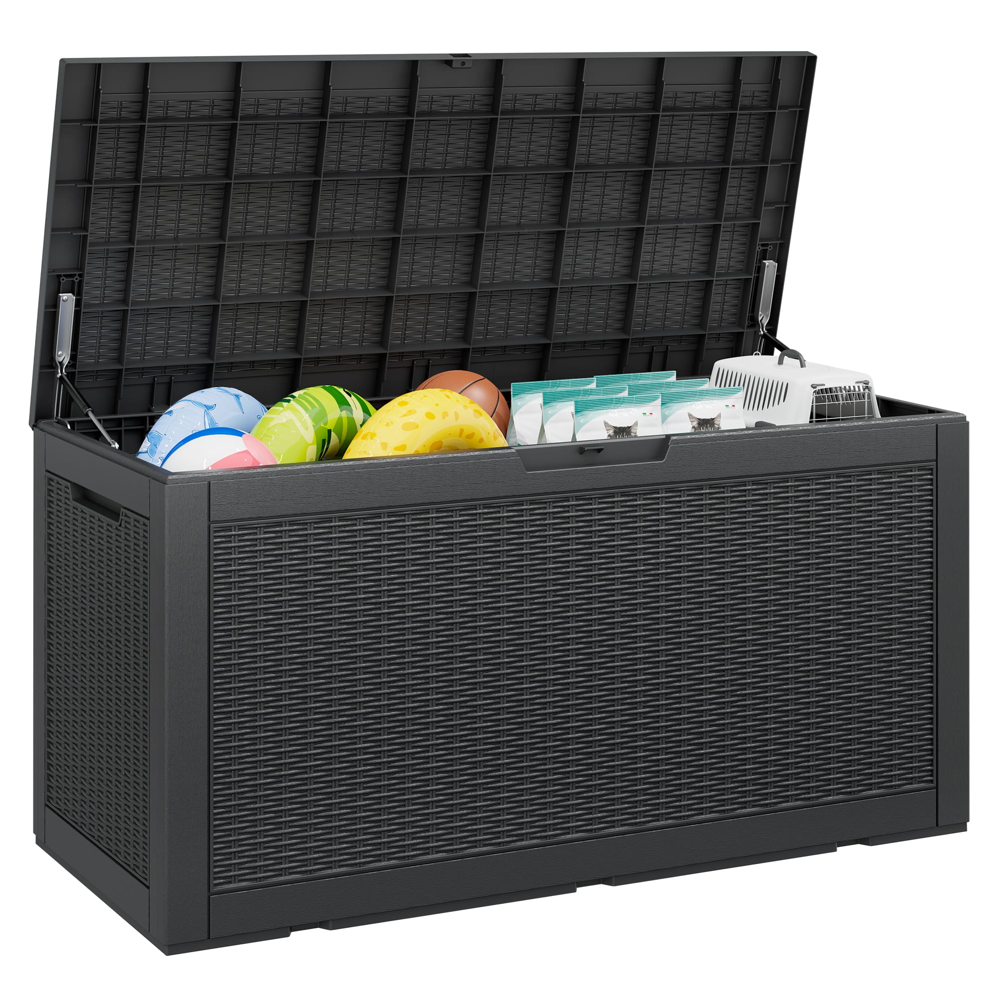 100 Gallon  Storage Deck Box Black/Gray Main image