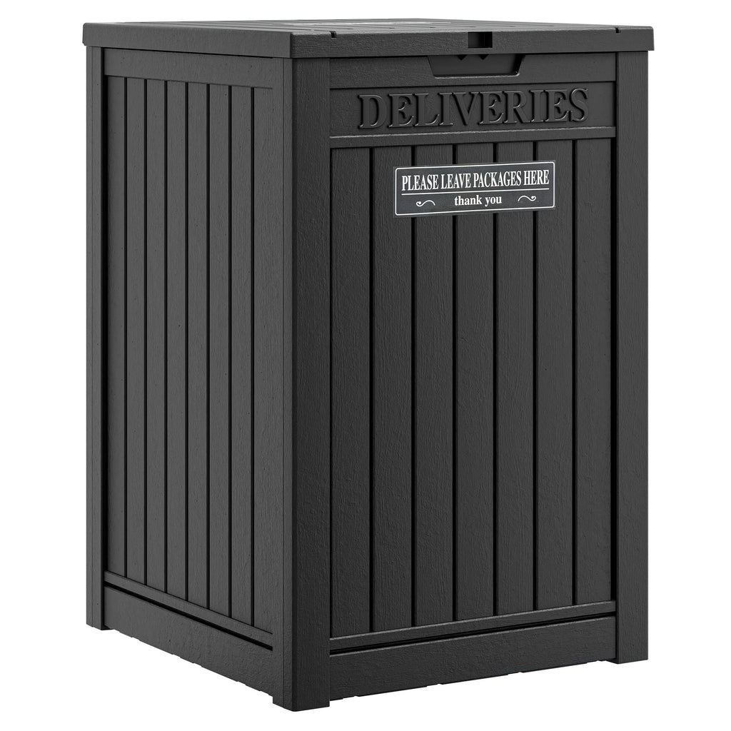 48 Gallon Package Delivery Box Brown/Black/Grey