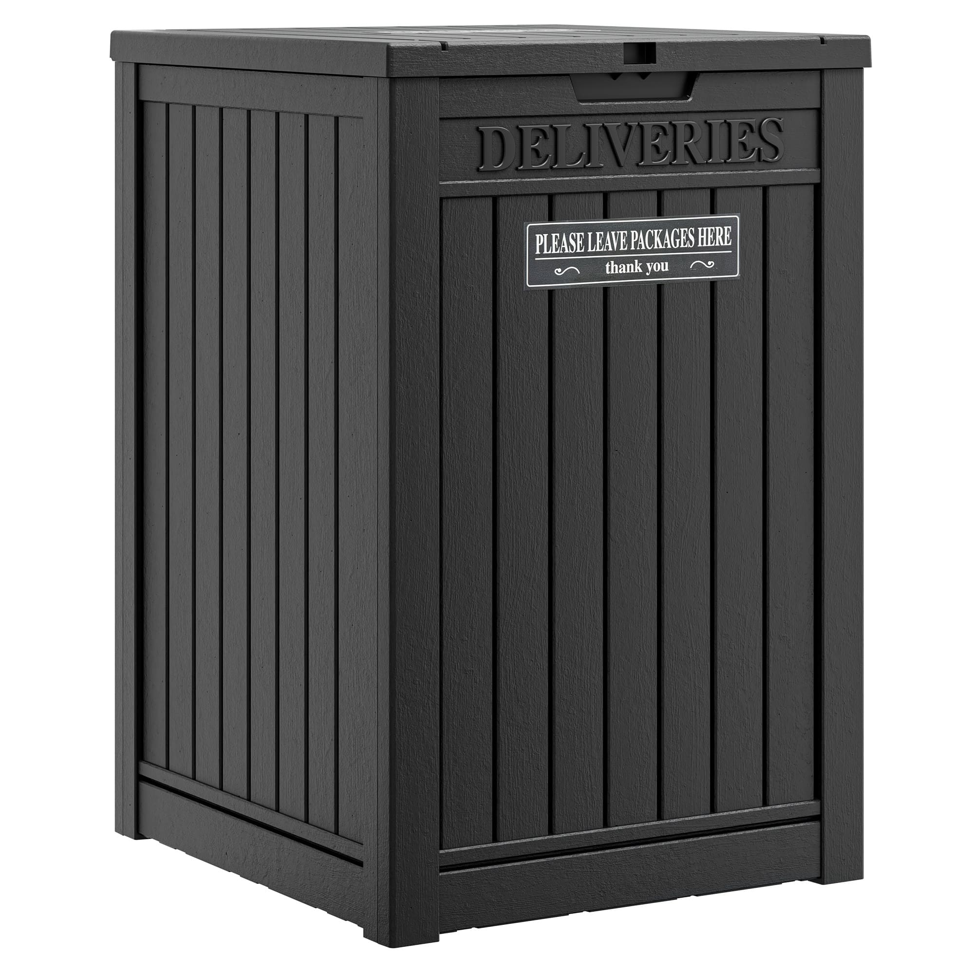 48 Gallon Package Delivery Box Brown/Black/Grey
