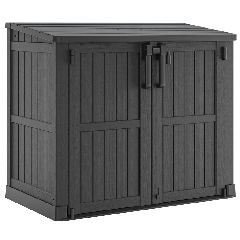 36 Cu Ft Storage Shed Black/White