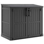 36 Cu Ft Storage Shed Black/White