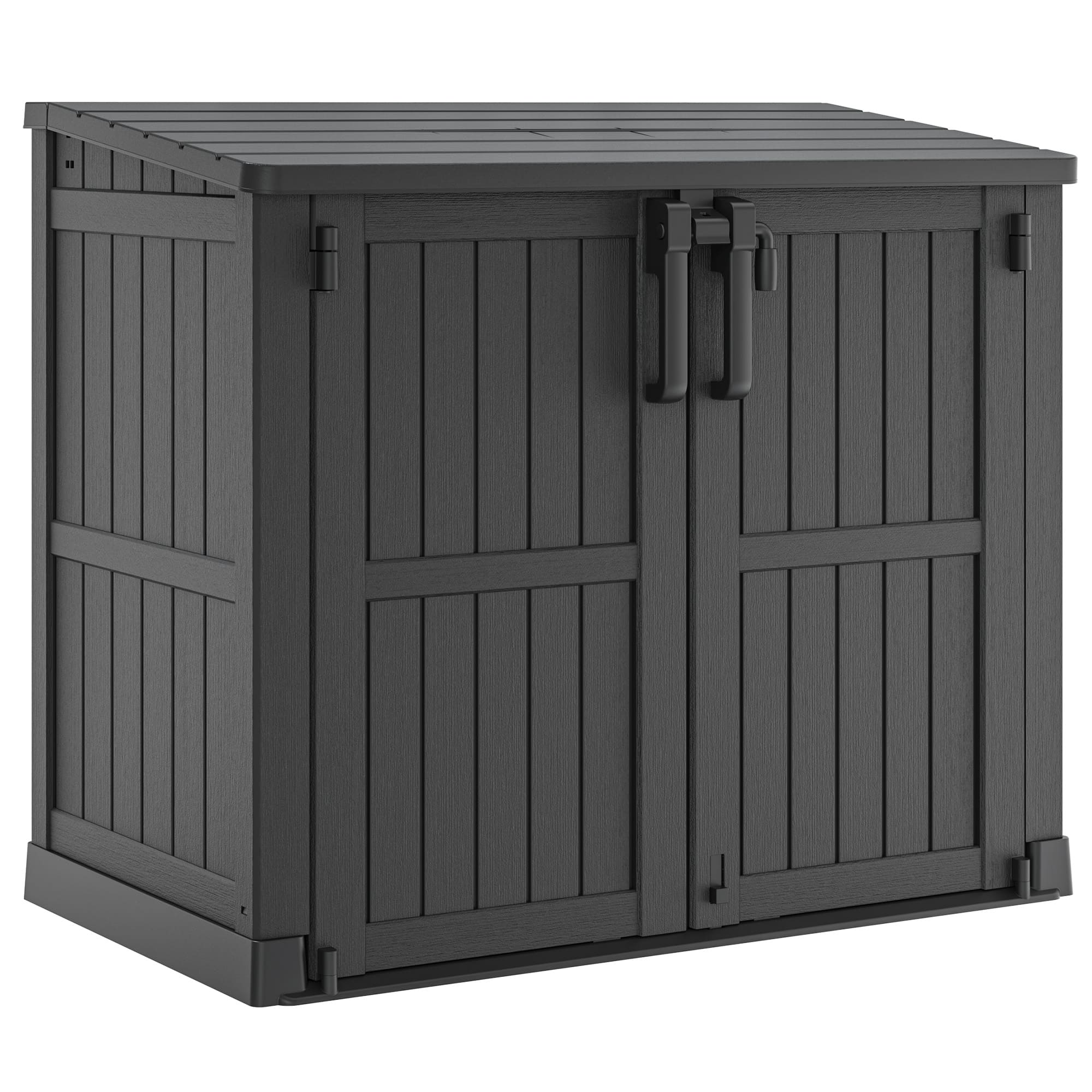 36 Cu Ft Storage Shed Black/White