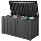 150 Gallon Storage Deck Box Black/Gray