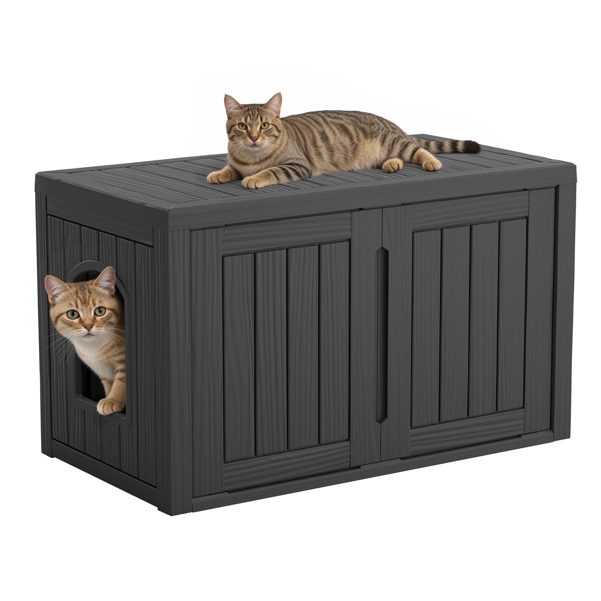 Hidden Cat Litter Box Cabinet