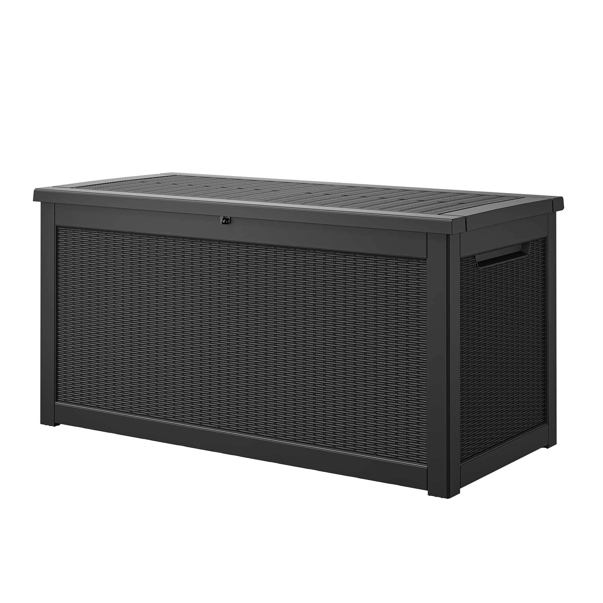 260 Gallon Storage Deck Box Black/Gray Main image