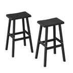 Black Bar Stools Set of 2, 24" or 29"