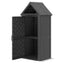 Outdoor Storage Shed Black/Gray