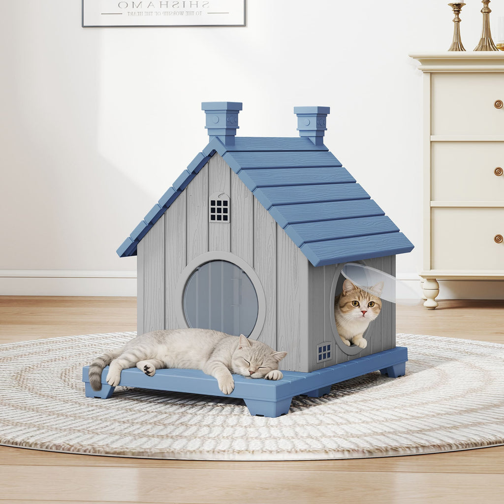 Resin Cat House, 1/2/3-Tier Stackable