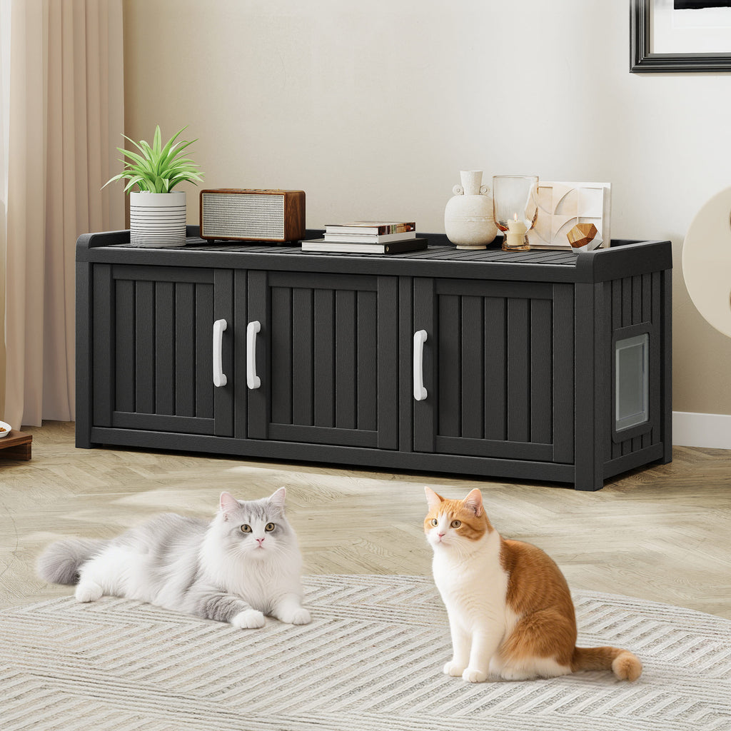 Hidden Cat House Furniture with Single/Double Door