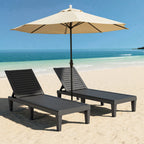 2-Pack Outdoor Chaise Lounge Chair