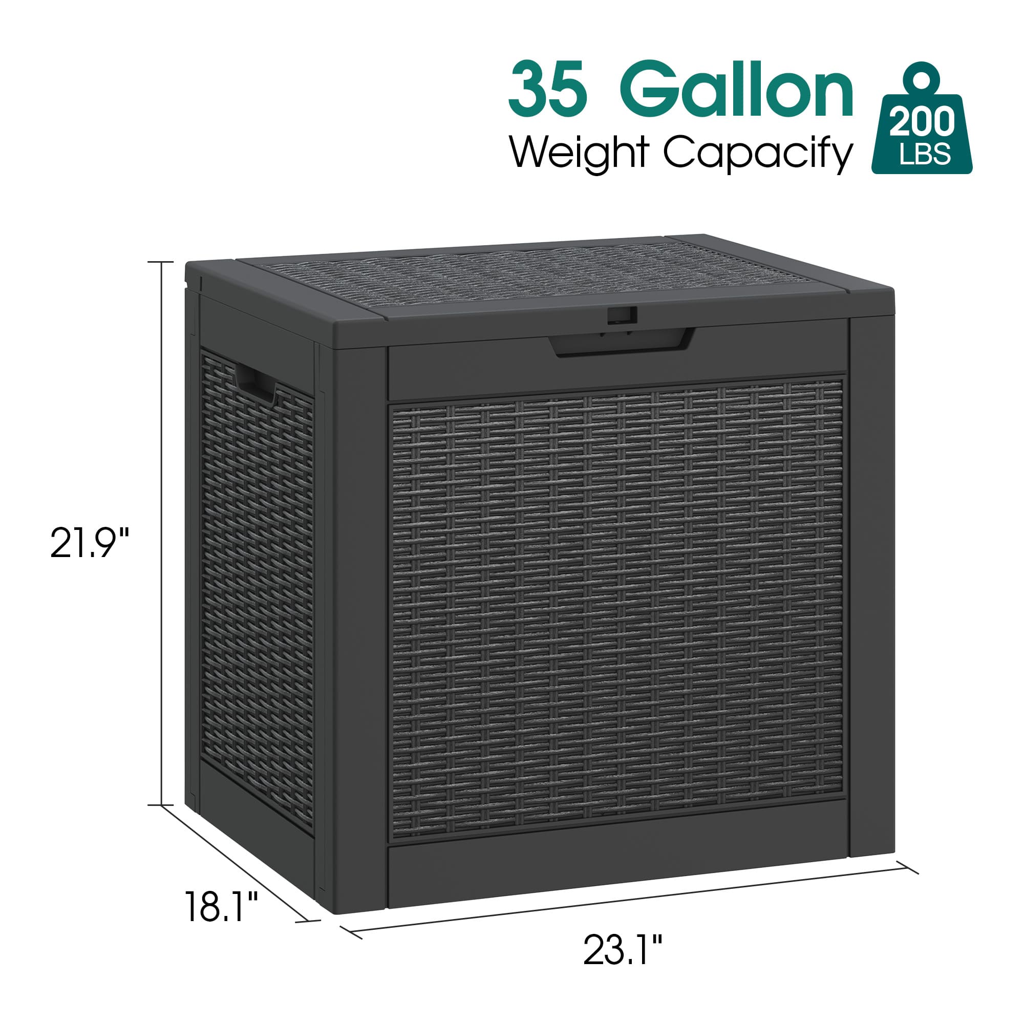 1pcs 35 Gallon Storage Deck Box Secondary image