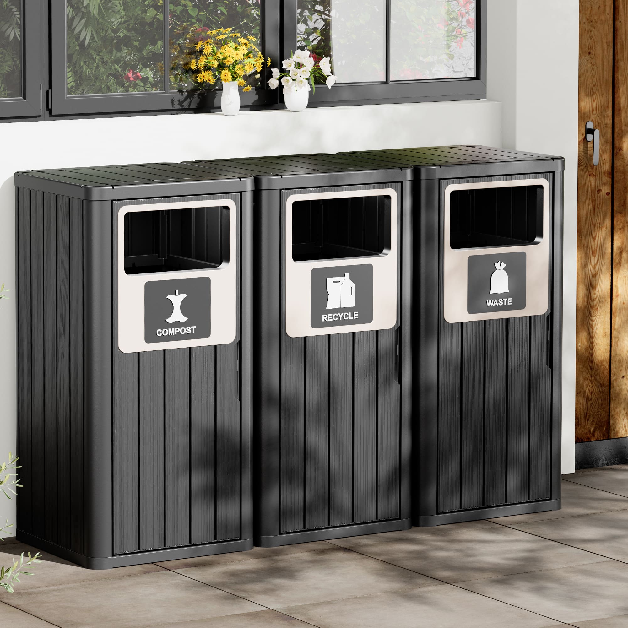 22 Gallon Trash Can Single/Double/Triple