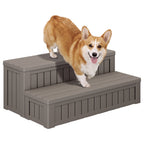 2-Tier Resin Patio Storage Steps