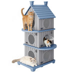 Resin Cat House, 1/2/3-Tier Stackable