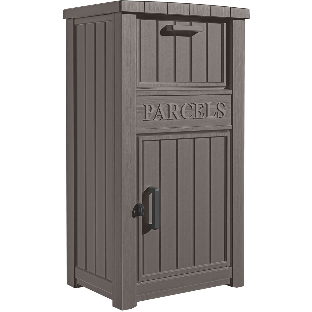 Large Resin Parcel Drop Box Black/Grey