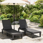 2-Pack Outdoor Chaise Lounge Chair