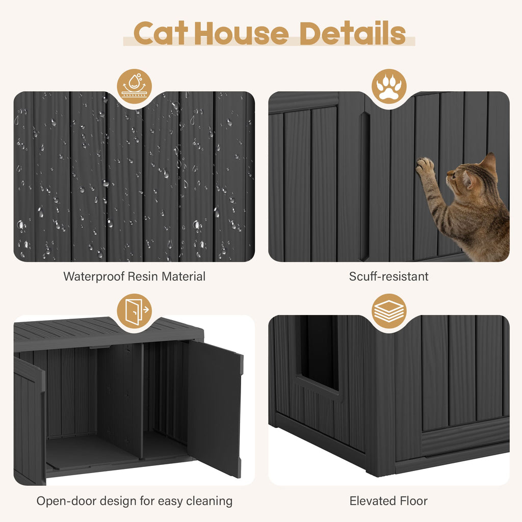 Hidden Cat Litter Box Cabinet