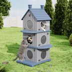 Resin Cat House, 1/2/3-Tier Stackable
