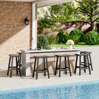 Black Bar Stools Set of 2, 24" or 29"