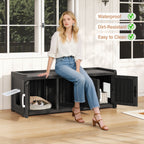 Hidden Cat House Furniture with Single/Double Door