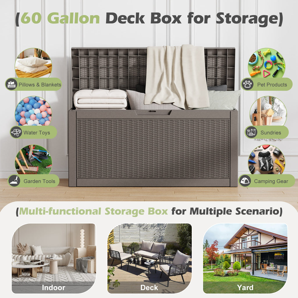 60 Gallon Storage Deck Box