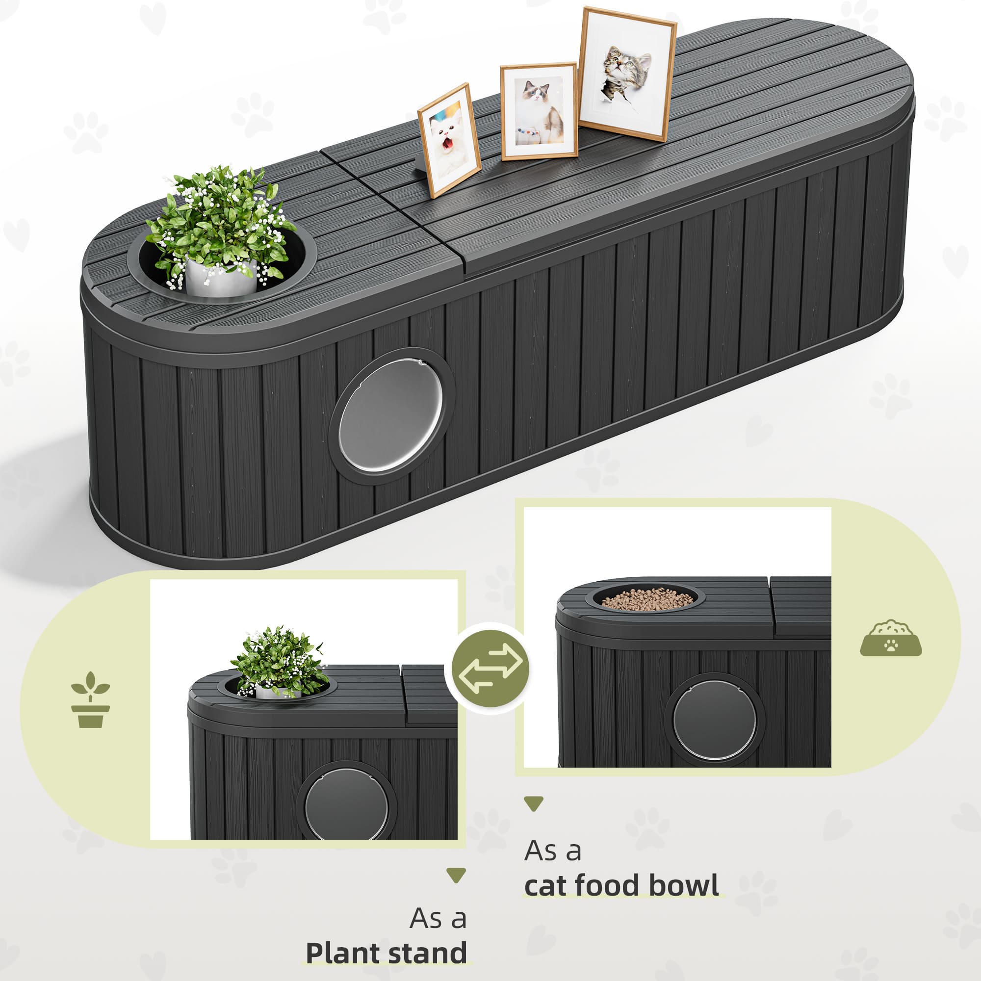 3-in-1 Cat House Cabinet