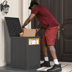 48 Gallon Package Delivery Box Brown/Black/Grey